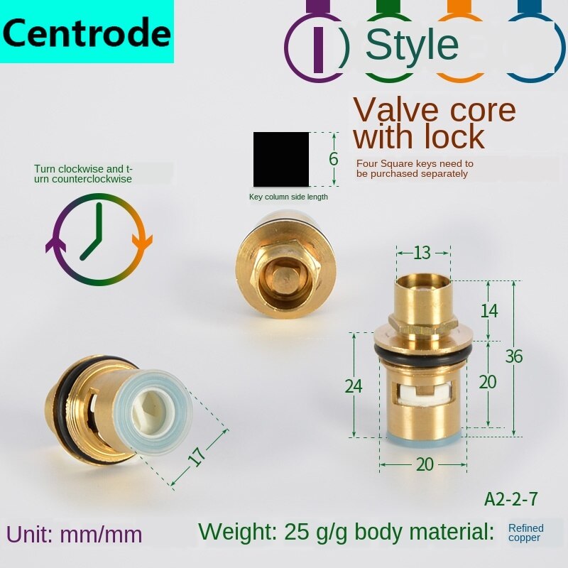 Faucet copper valve core and cold water fast opening triangle valve switch ceramic valve core copper head repair parts: Section I Forward