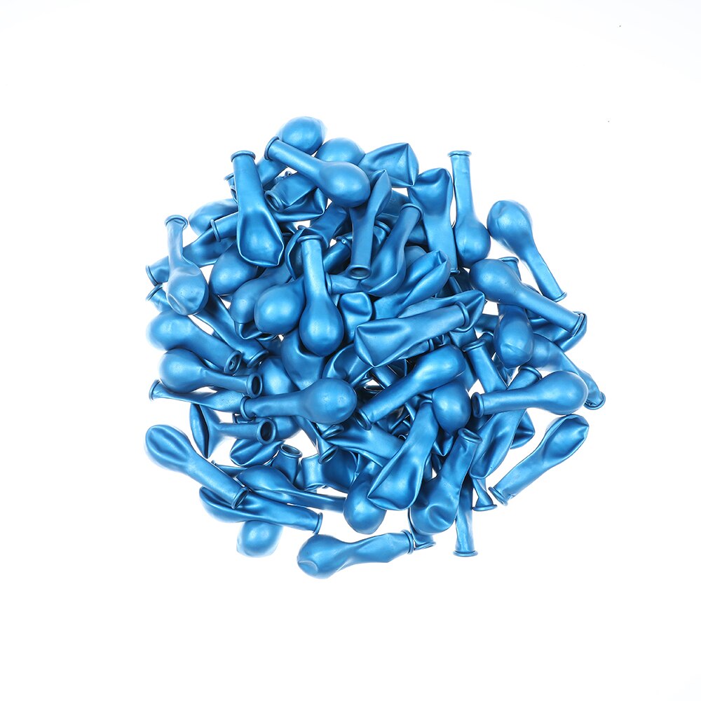 50 Stuks 5/10 Inch Metalen Latex Ballonnen Pearl Chrome Metallic Helium Globos Opblaasbare Lucht Ballen Bruiloft Verjaardag Party Decoraties: blue / 5 inch