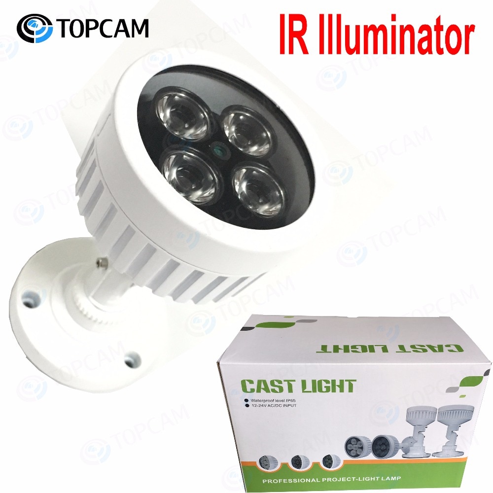 IR Illuminator 10-50meters 4pcs 42U Array IR LED Light angle 6~90degree optional Power AC DC12-24V for cctv outdoor camera