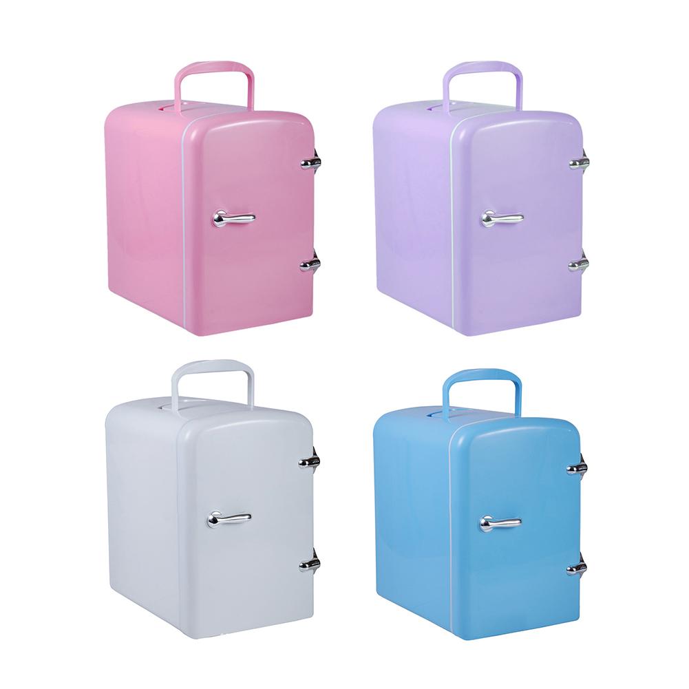 4L Mini Fridge Cooler and Warmer Portable Compact Personal Fridge Semiconductor Electronic Fridge Food Cosmetics Fridge for Home