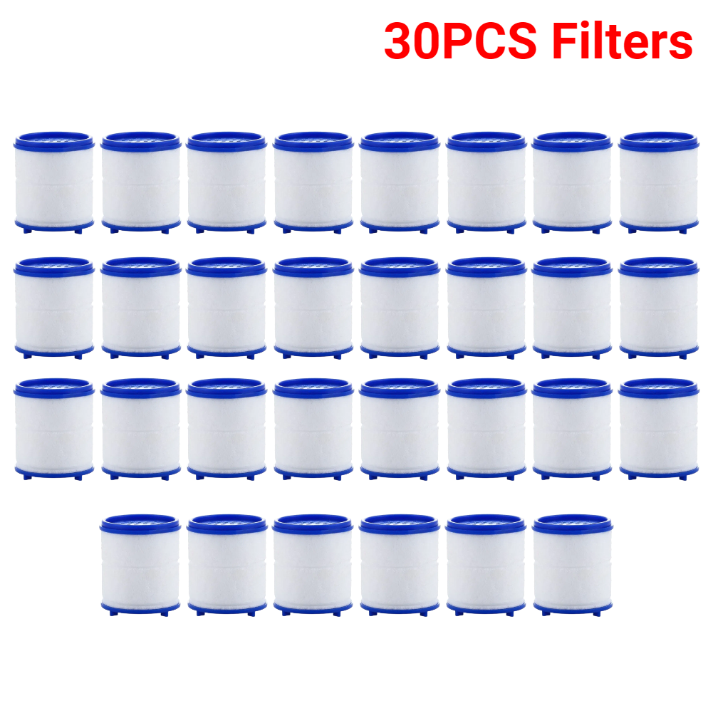 Filtro de agua para grifo, filtros de salpicaduras giratorios de 360 grados, elimina el cloro, metales pesados, cabezal de ducha filtrado, purificador de baño, 2-40 Uds.