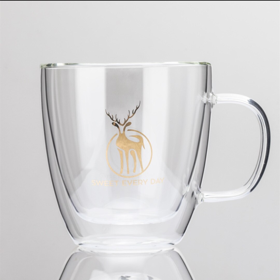 Double Wall Glass Clear Handmade Heat Resistant Tea Drink Cups Healthy Drink Mug Coffee Cups Insulated Shot Glass: B 250ML