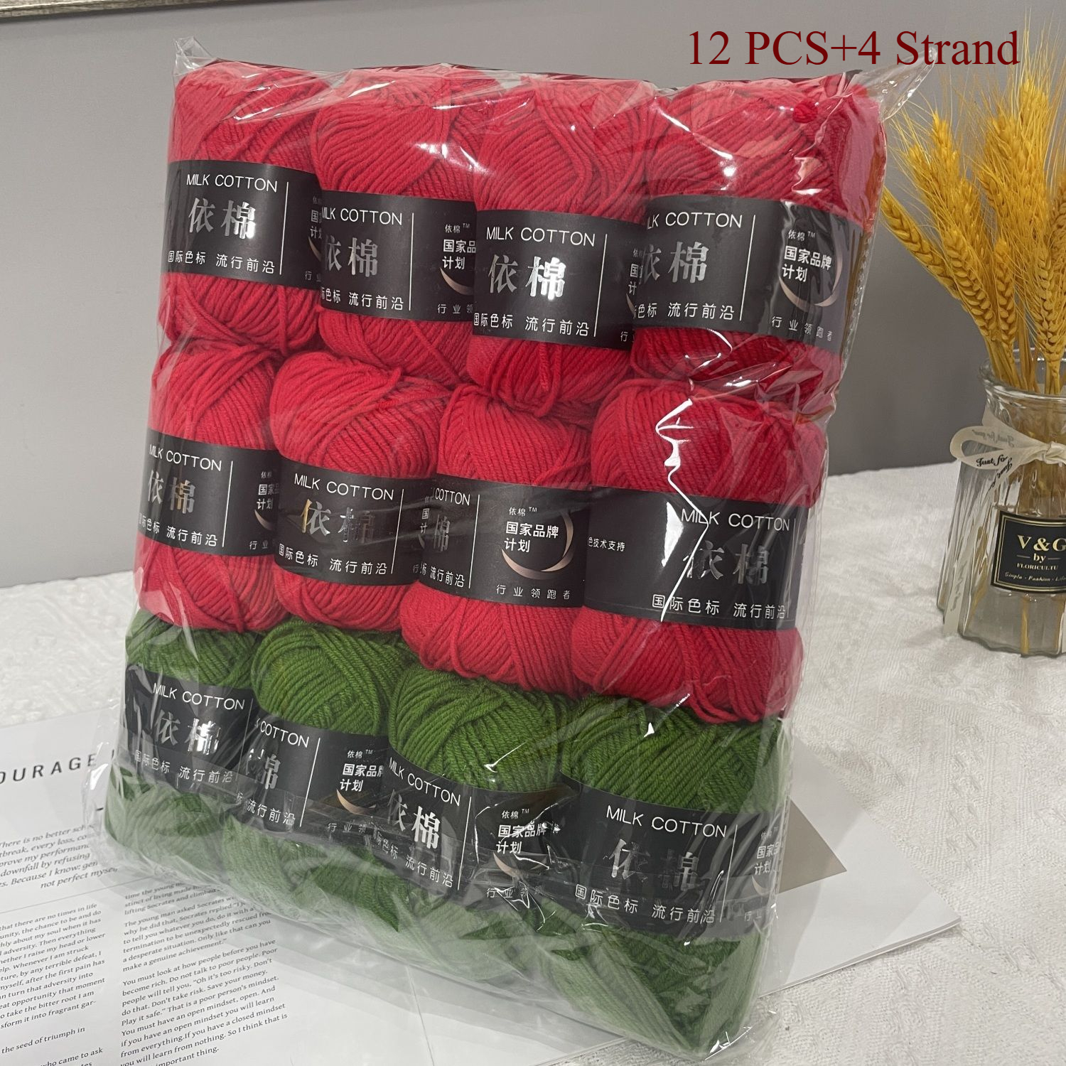 12 pièces fil volumineux Crochet ensemble Viscose mélange fil pour tricot à la main écharpe laine épaisse tricot bricolage coton Crochet fil: Lavande