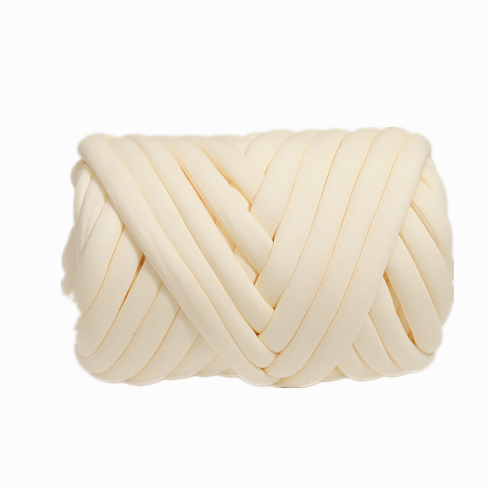 500G Thick Chunky Yarn Cored Cotton Wool Tube Yarn for DIY Blanket Hat Bulky Arm Roving Handwork Knitting Spin Yarn: SKY BLUE