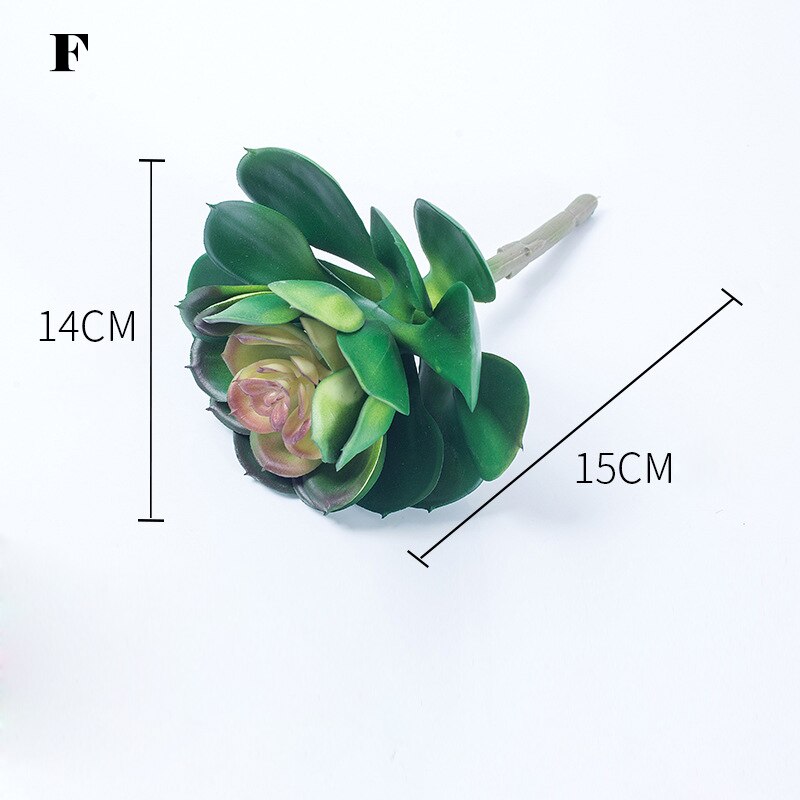 Simulation Plants Artificial Succulent Plant Artificial Plants Landscape Garden Flower Pot Green Wall Valentine's Day Decor: 6