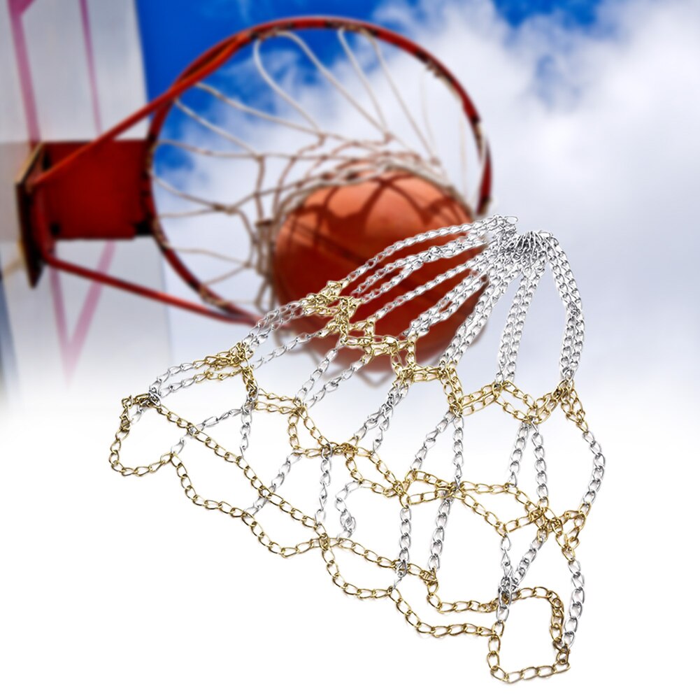 Basketball Net Outdoor Galvanized Steel Training Durable Hoop Goal Universal Heavy Duty Indoor Games Chain Standard Sports