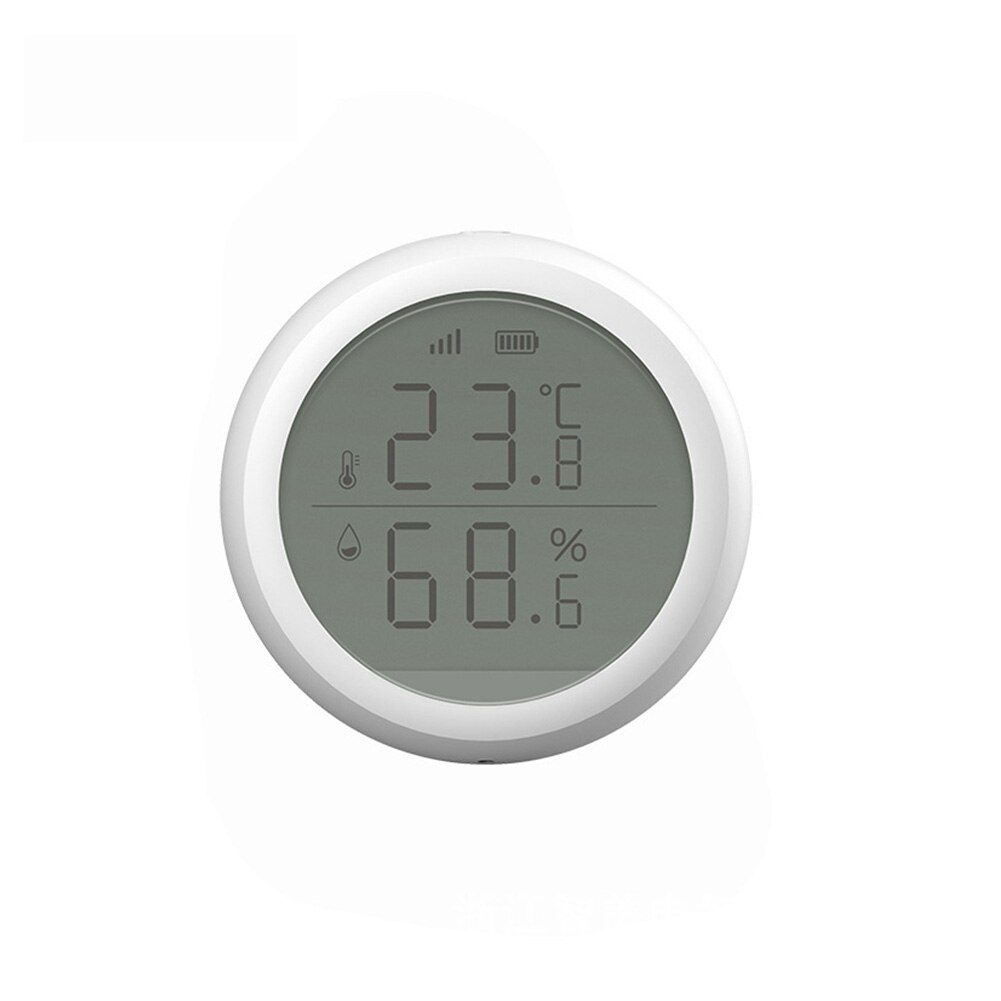 Wireless Building Automation Temperature Humidity Sensor WIFI Battery Powered With LCD Display Multifunction High Accuracy
