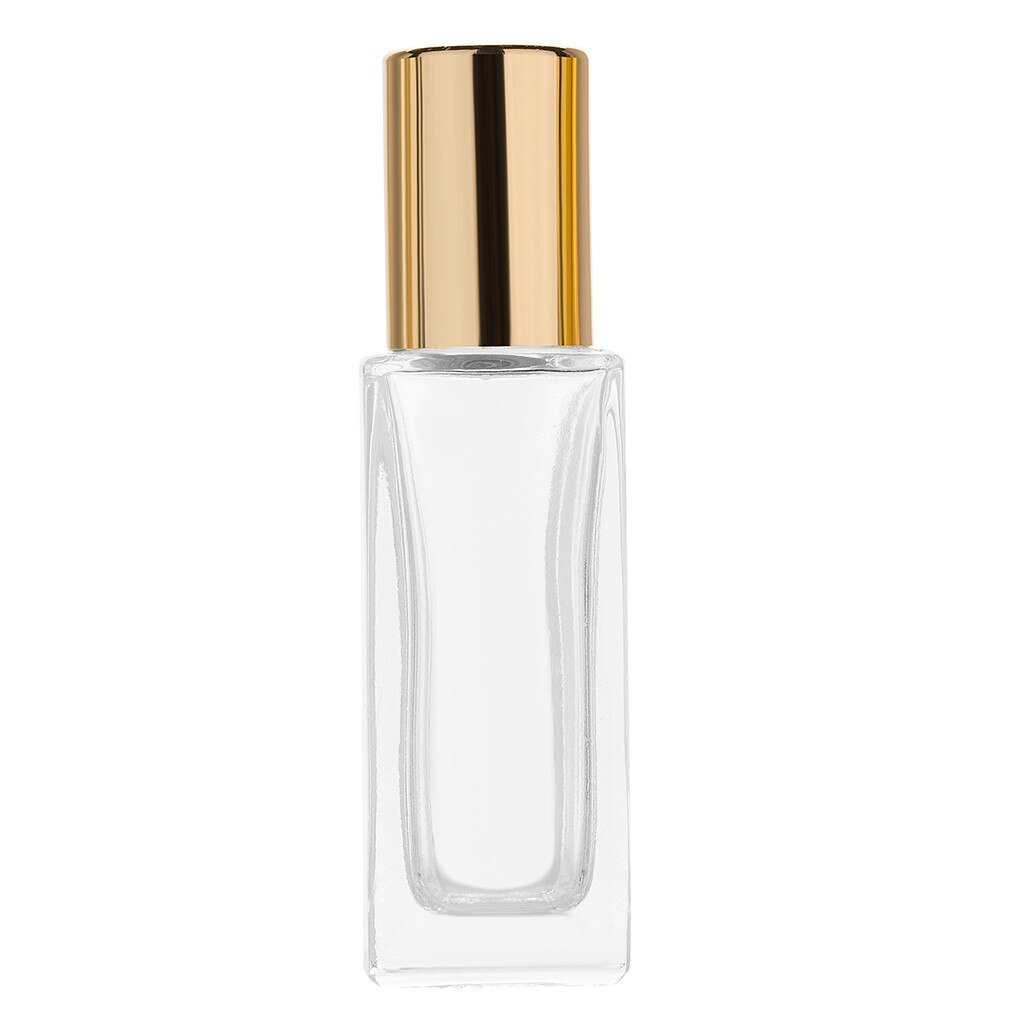 Mini æterisk olie stålrulle glas parfume flasker guld sølv sort rejsende tomme genopfyldelige flasker opbevaringsbeholder  #25: -en
