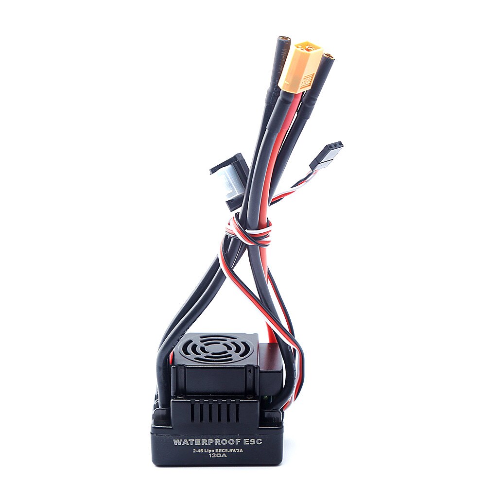 Upgrade Sensorless 60A 80A 120A S-80A S-120A Brushless Waterproof ESC Electric Speed Controller with 5.5V / 3A BEC for RC Car