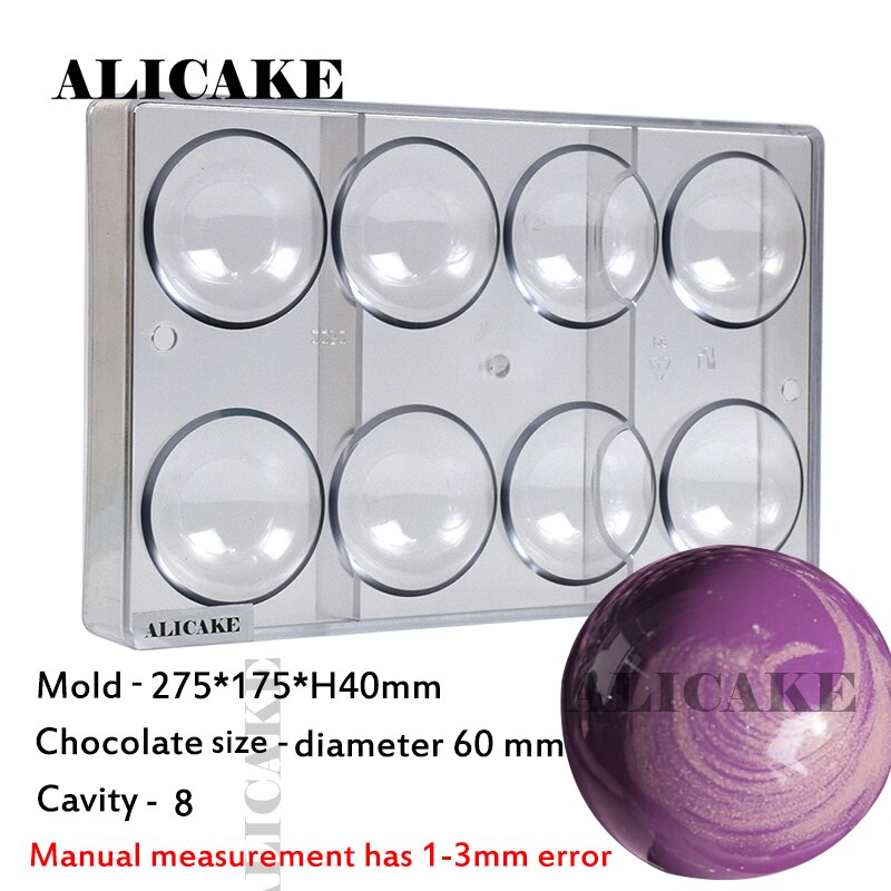 3D Polycarbonate Chocolate Molds for Chocolates Bar Mold Baking Pastry Confectionery Tools Cake Candy Bonbon Moulds Form Tray: 13-2252