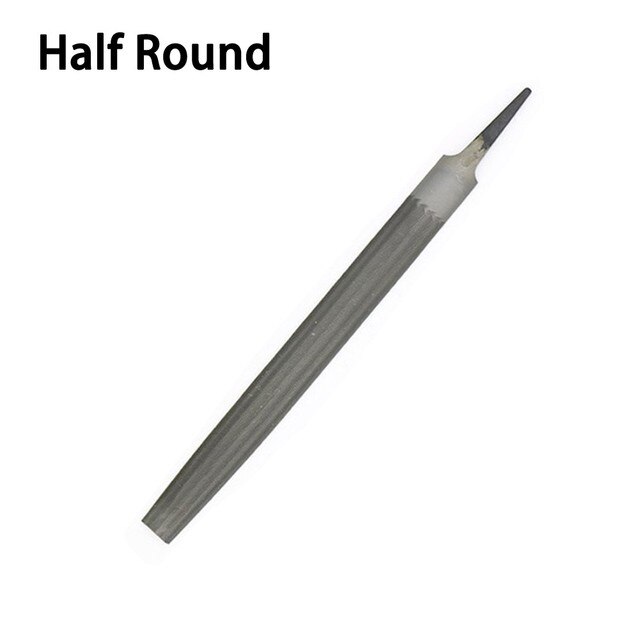1pcs/set 6" Flat Diamond File Grinding Tool For Chainsaw Chains For STIHL Twin Cut Metal Woodworking Craft Tools: Half round file
