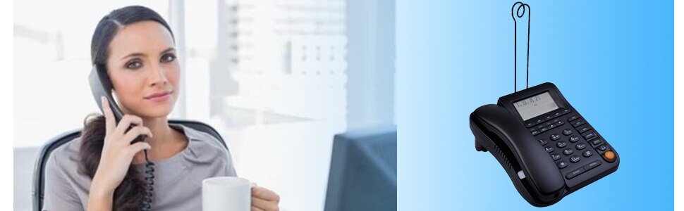 Kerlitar  p17b- j thuiskantoor vaste telefoon met hoofdtelefoonaansluiting callcenter desktop telefoon met nummerherkenning