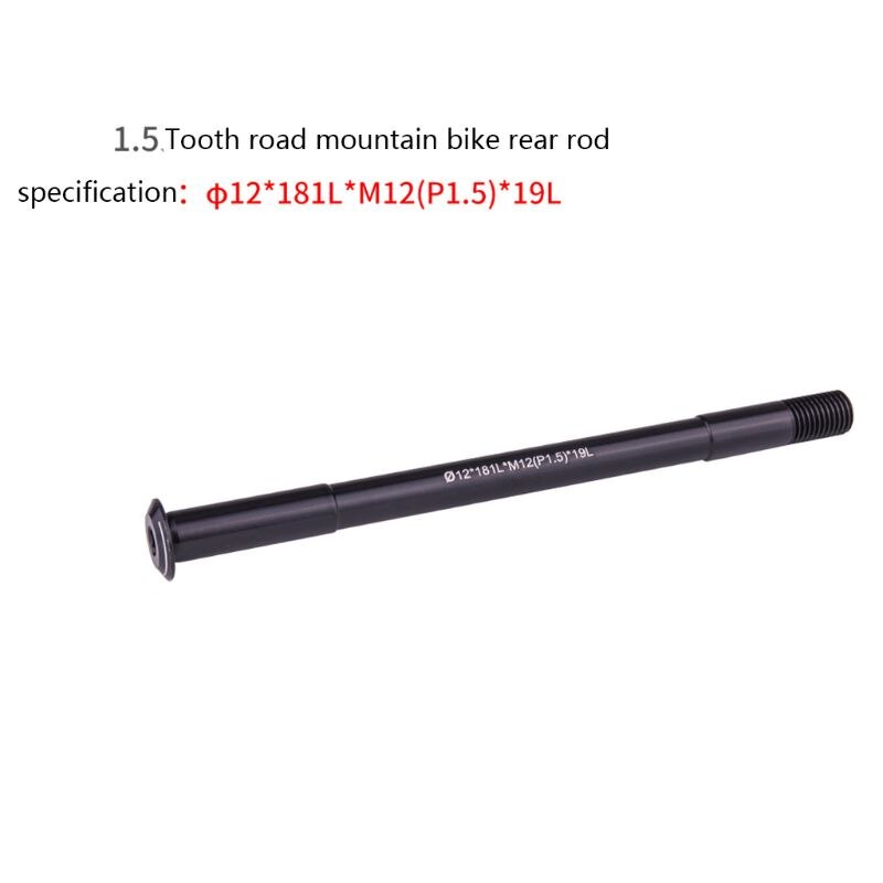 MTB Thru Axle Road Bike Shaft Front Rear Hub Skewers 12mm 15mm Wheel Axis Hub Shaft: 2SS702008-J