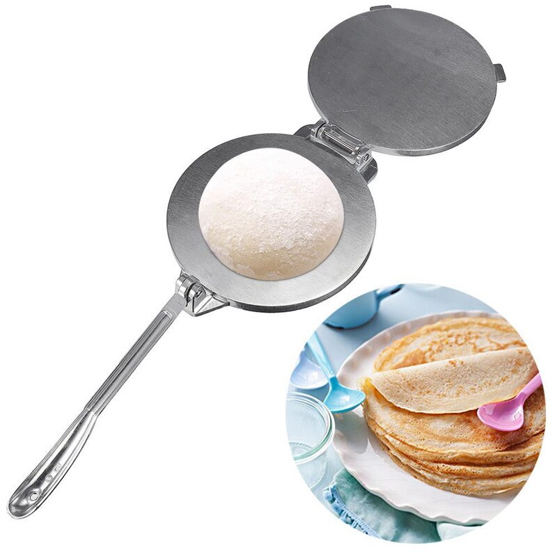 Prensa para tortillas de 20cm para restaurante prensa para masa, herramientas de servicio para restaurante pesado, fabricante de tartas de Tortilla de aluminio comercial, 1 ud.