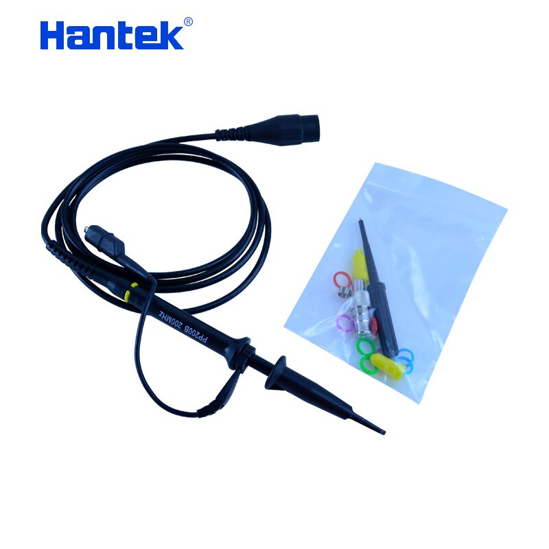 Sonda de osciloscópio digital x1 x10 80mhz PP-80B osciloscopio teste sondas para hantek osciloscópio 130cm comprimento