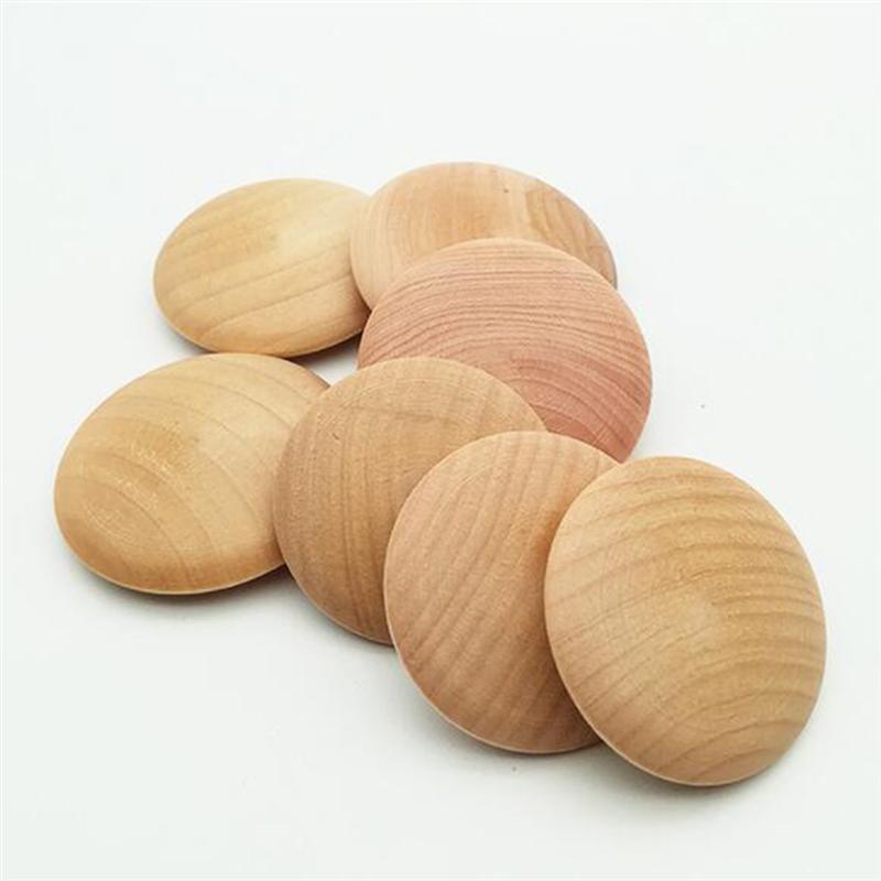 25 PCS Button Wood Plugs Wooden Screw Hole Plugs for Furniture Stair