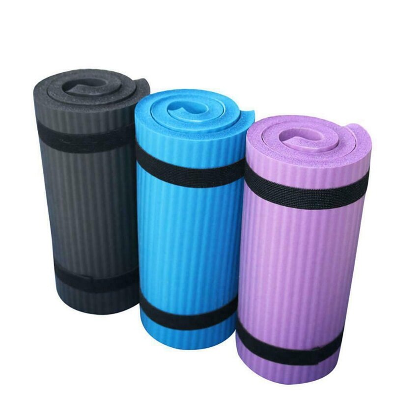 15mm dicke yogamatten mit komfortschaumstoff-knie- und ellbogenpolstern für yoga, pilates, indoor-übungen und fitnesstraining