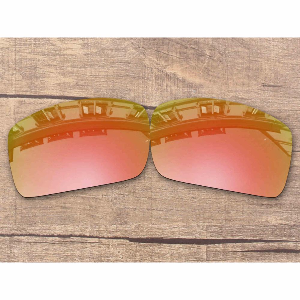 Vonxyz 20+ Color Choices Polarized Replacement Lenses for-Oakley Oil Drum Frame: Peach Gold