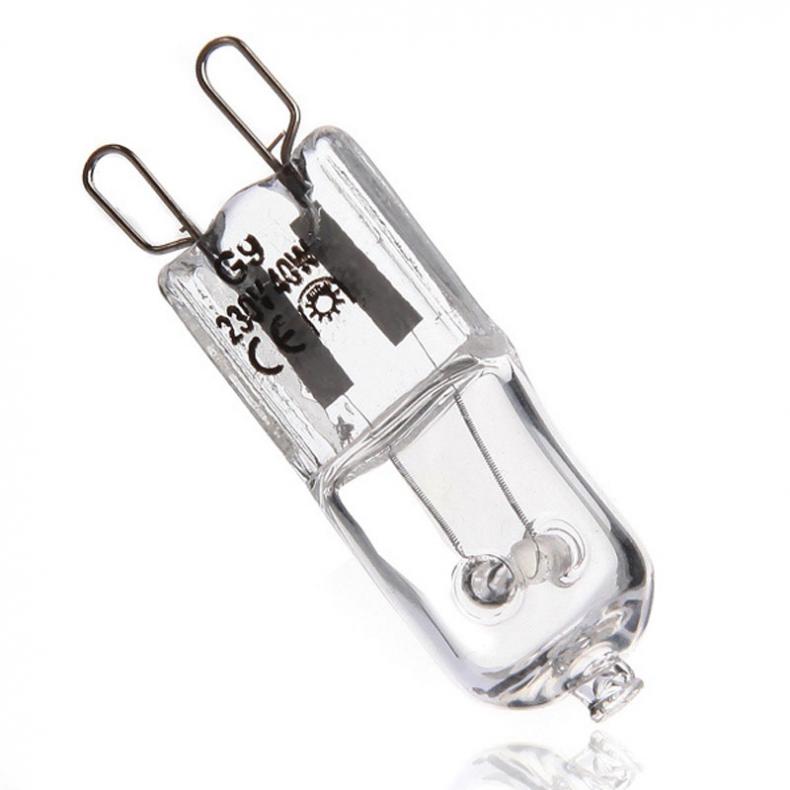 10 Uds G9 25W 40W 60W bombillas halógenas transparentes/esmeriladas Base de 2 pines bombilla pequeña blanca cálida para candelabros/colgantes/luces de gabinete