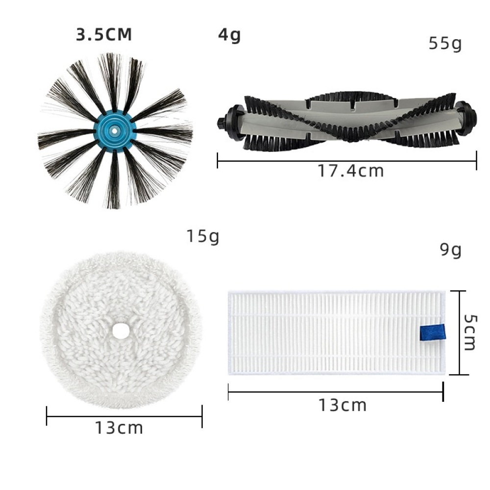 Voor Bissell 3115/EV675 Robot Stofzuiger Onderdelen Spinwave Harde Vloer Expert Nat & Droog Robotic Drum Filter mop Accessoires