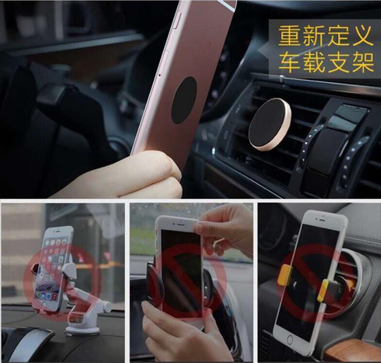 Auto Magnetic Phone Stand Car Magnet Mount Holder Diamond shape Air Vent Mini Outlet Universal For mobile Phone