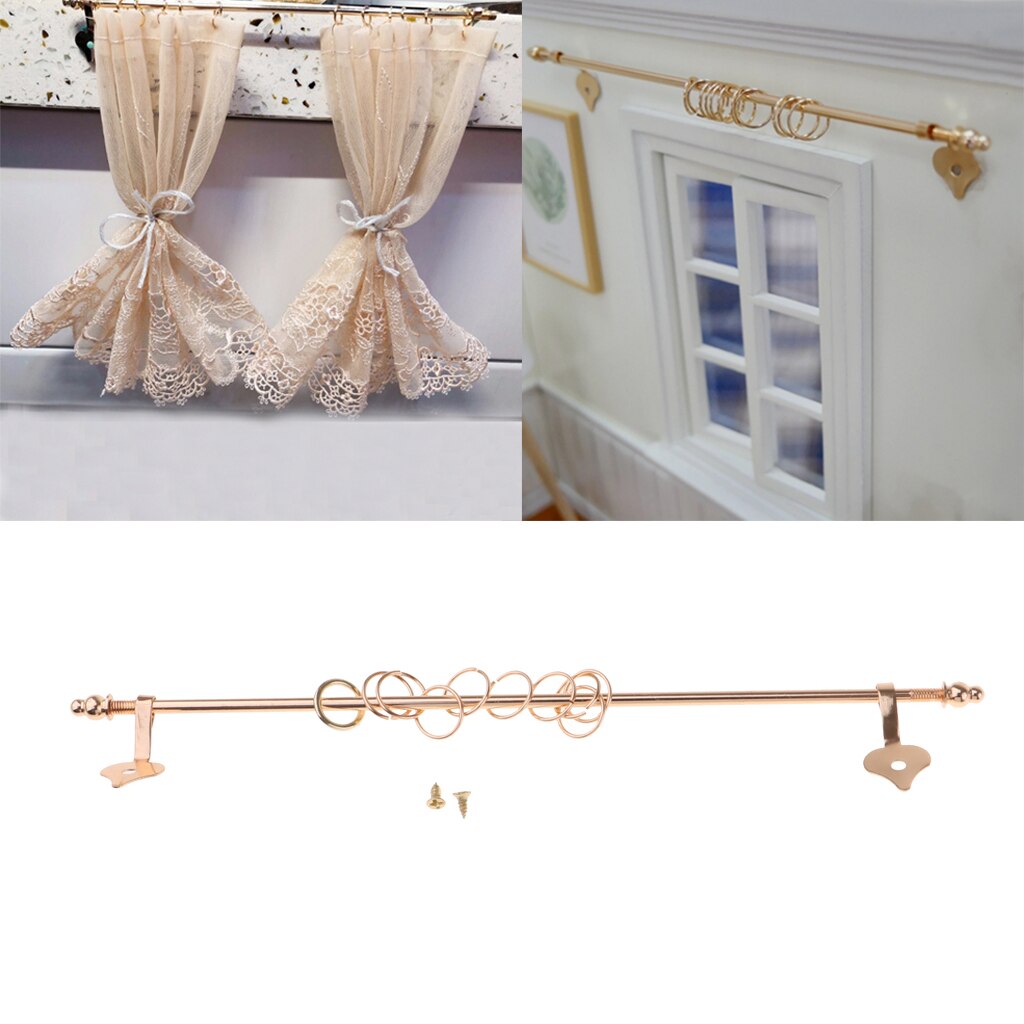 1/12 Dollhouse Furniture Miniature Curtain Rod / Curtain Rod, Length: 16.5 Cm