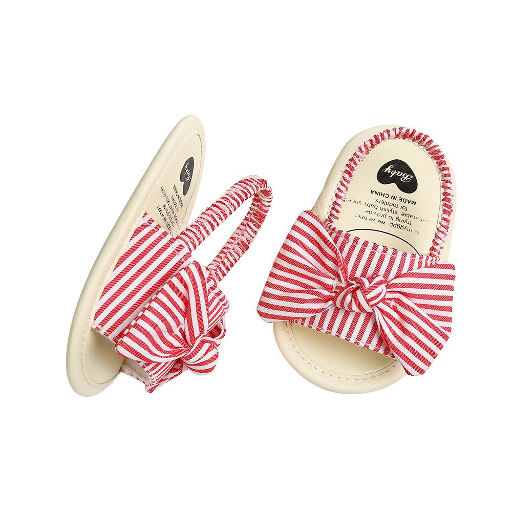 Niedliche, rutschfeste und weiche sommersandalen mit schleife für babys, Ideal für lauflernhilfen und babys ab 0-18 monaten.
