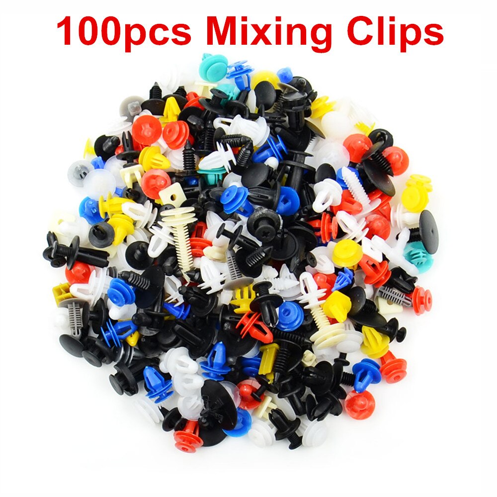 Auto Fastener Removal Tool Trim Dash Removal Klinknagel Clips Autodeur Panel Installer Cover Auto Trim Removal Tools Schroevendraaier: 100pcs mix