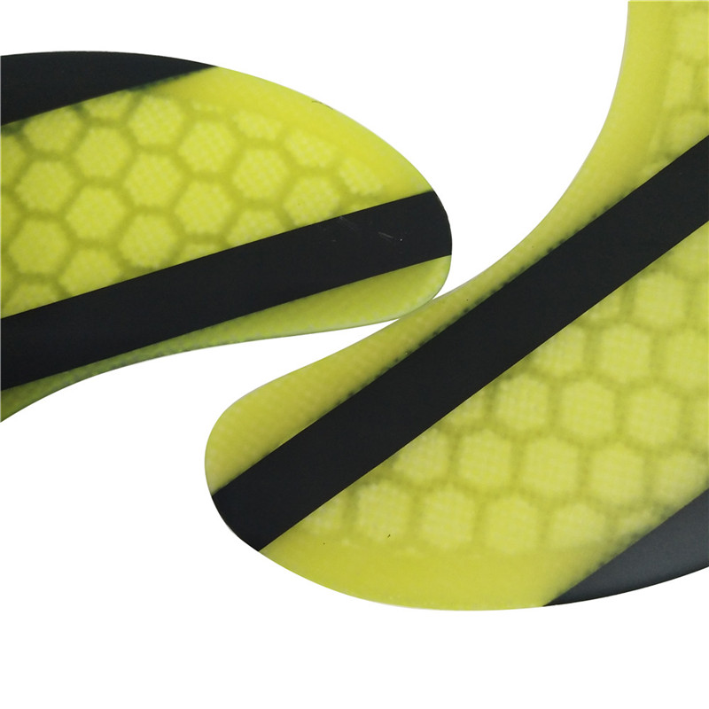 Surf FCS 2 K2.1 rear Fin yellow Fibreglass Quilhas fcs ii K2.1 rear Fins Surf Board Quilhas Fins FCSII Fins in Surfing