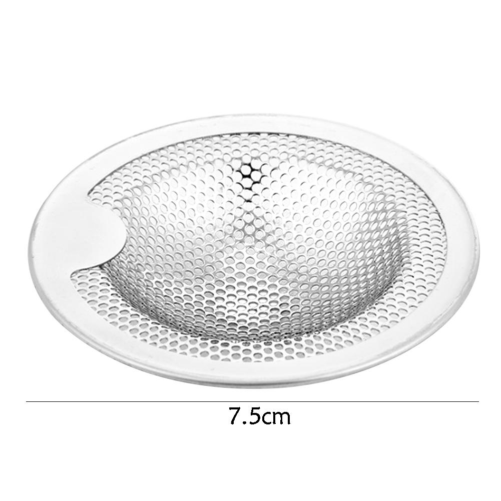 Stainless Steel Mesh Sink Strainer Metal Shower Drain Hole Trap Bath Kitchen Sink Filter Drain 5 7.5 10 11cm: 7.5cm