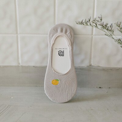 Avocado Fruit Onzichtbare Sokken Zomer Korte No Show Antislip Boot Slipper Low Cut Vrouwen Mannen Sokken Gelukkig Grappig casual Sokken: 3