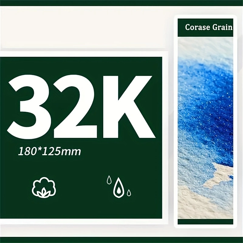20 vellen 32K aquarelpapier 100% katoen 4,9 x 7 inch aquarelpapier getextureerde oppervlakte aquarel, zuurvrij: Paars