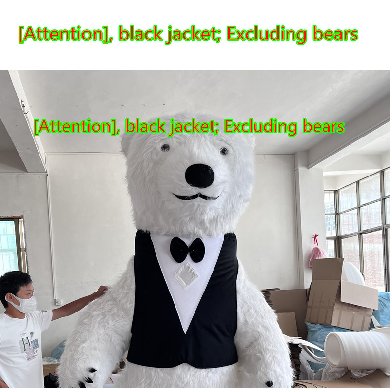 Inflatable accessories, battery vest, vest, bow shoe cover, polar bear, giant panda, gorilla, rabbit, cow, cartoon doll, inflata: Gold