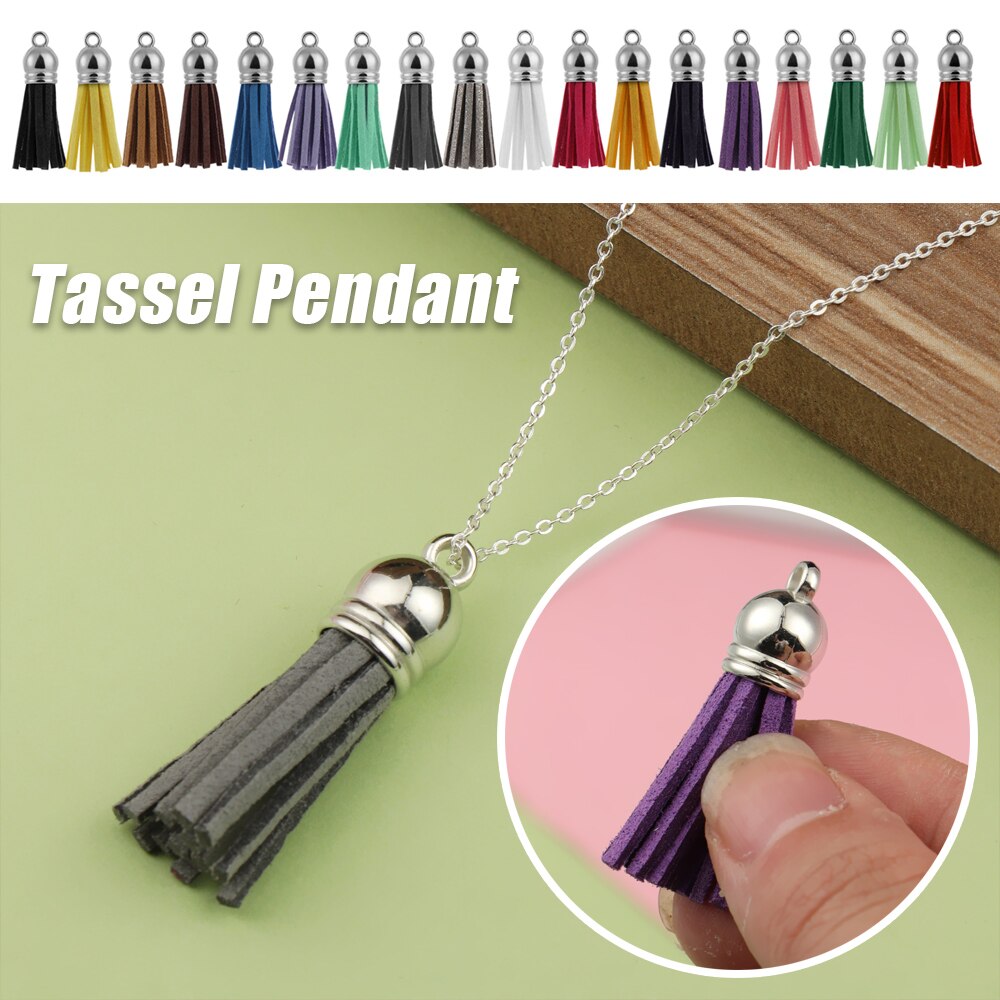 Diy leren kwastjes hanger 38mm vintage metalen kapjes leren kwastjes/sieraden accessoires/sieraden bevindingen/oorbellen accessoires