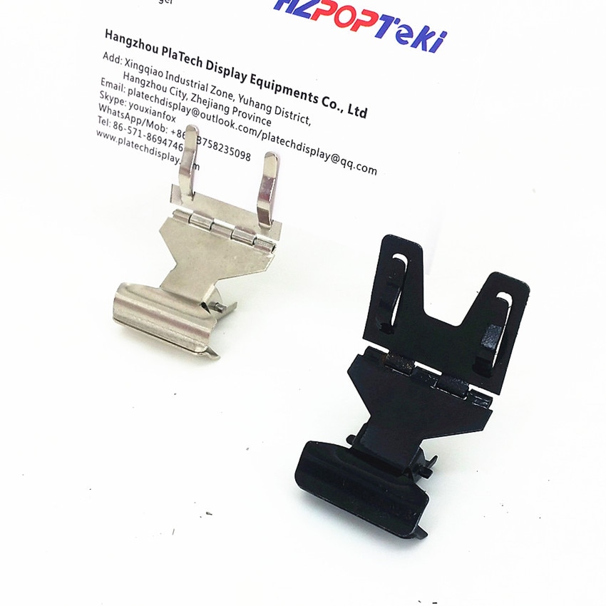 Pop Metall Preis Etikett-Schild Papier Zeichen Karte Anzeige Clips Halfter Edelstahl H 5,5 cm Für Einzelhandel Brot Einkaufen Werbeaktionen 20 stücke