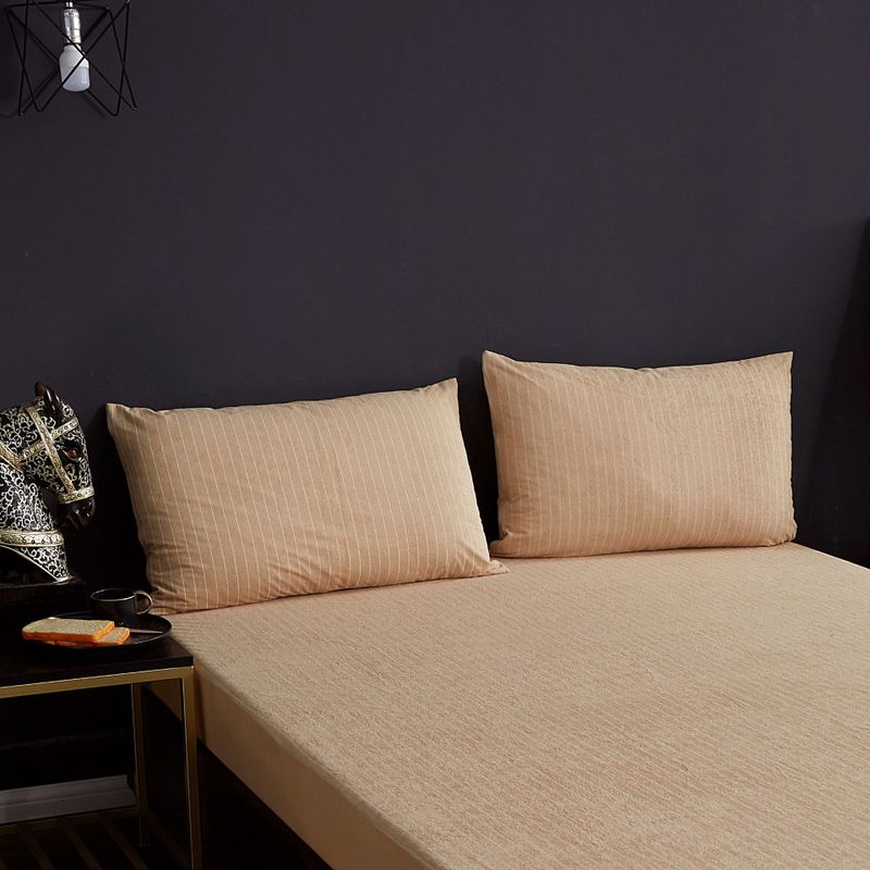 Cotton Striped Terry Cloth Waterproof Bedspread for Urine Isolation Single Piece Simmons Protective Cover Waterproof Bed Sheet: 05 / 180x200x28cm