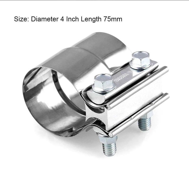 Universal stainless steel exhaust clamp pipe exhaust type banjo clamp pipe clamp for sliding type motorcycle muffler muffler aut