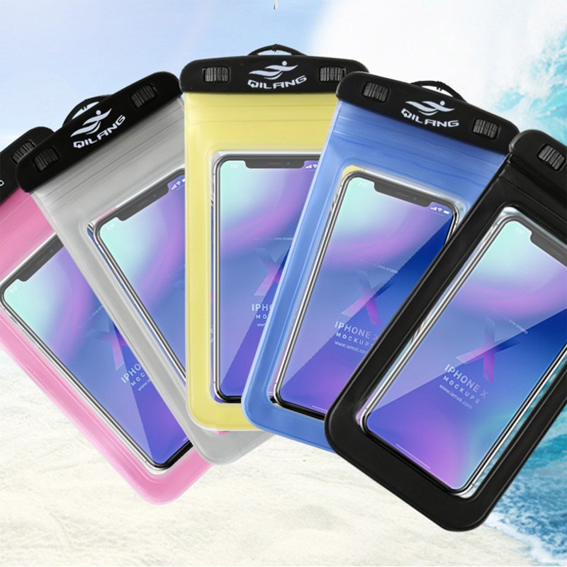Handy Wasserdichte Tasche Abdeckung Touchscreen HD Unterwasser Kamera Universal 6 Zoll Universal Tauchen Set