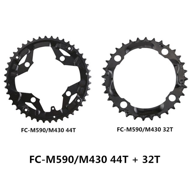 SHIMANO FC-M590/FC-M430 mountainbike kettenrad 44 T/42 T/32 T/22 T reparatur teile kompatibel mit SHIMAN0: 44T und 32T