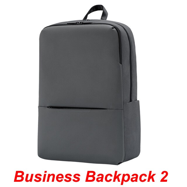 Originale xiaomi classic business rygsække stor kapacitet studerende taske mænd kvinder rejser skole kontor laptop rygsæk: Rygsæk grå