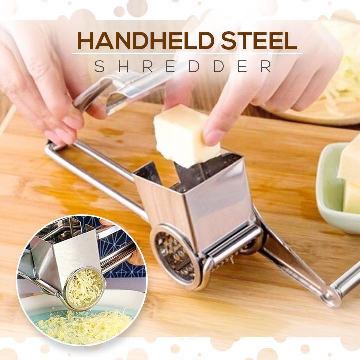 Rustfrit stål ost grøntsager rivejern skiver smørskærer rivejern hvidløg multifunktionelt roterende rustfrit stål bekvemmelighed-