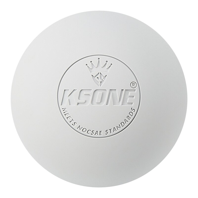 KSONE Massage Ball 6.3cm Fascia Ball Lacrosse Ball Yoga Muscle Relaxation Pain Relief Portable Physiotherapy Ball: White