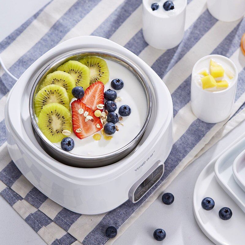 Elektryczna maszyna robić produkcji jogurtu jogurt maszyna DIY narzędzie urządzenia kuchenne automatyczne Natto wino ryżbyć winnym "trzy w jednym" fermentacji 220V