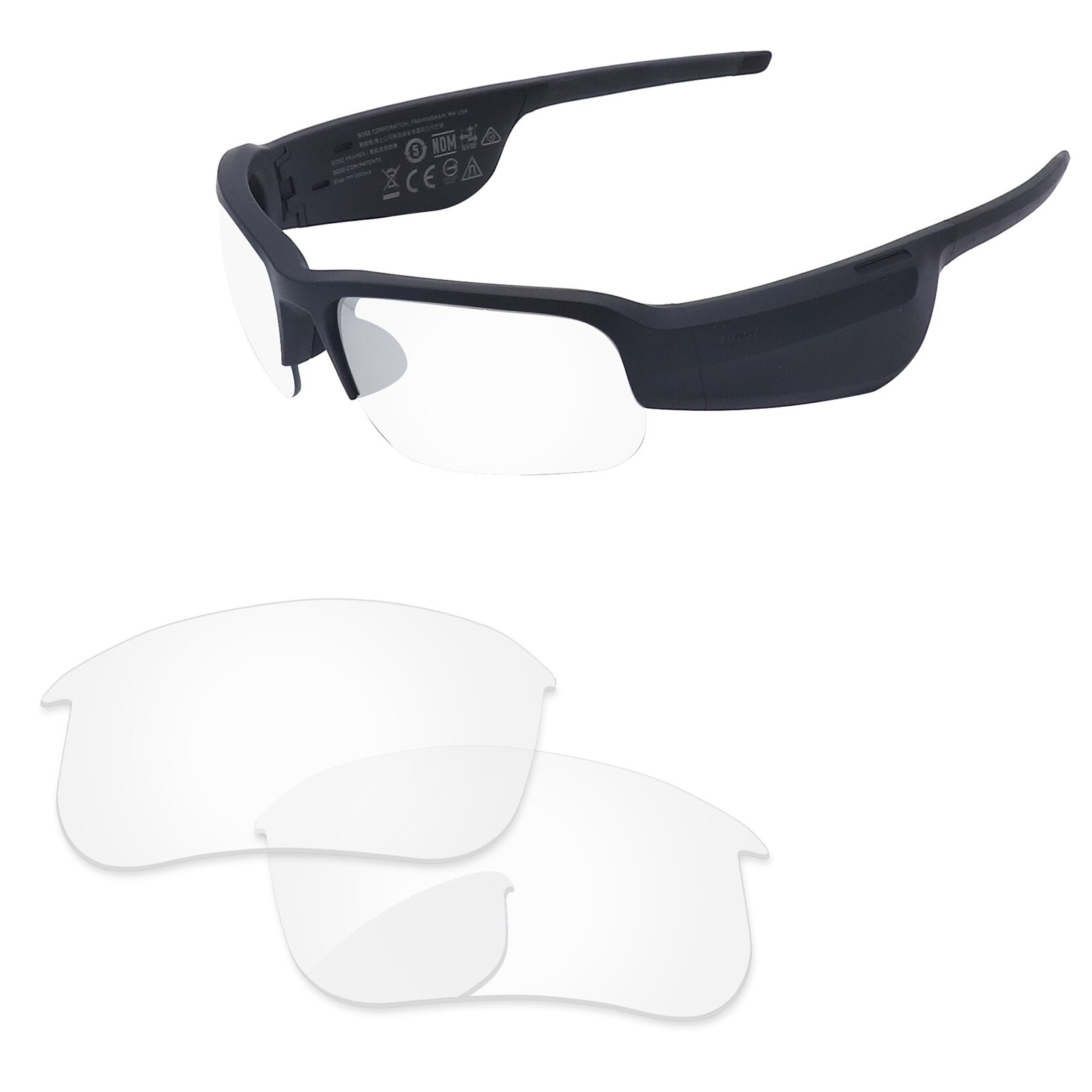 Alphax Replacement Lenses for Bose Tempo Sunglasses Polarized - Multiple Options: Clear-Anti-Blue