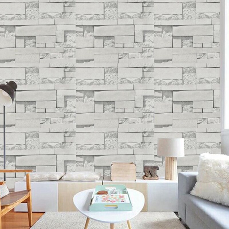 Steen Baksteen Panel Muur Sticker Home Decor Woonkamer Behang Voor Kinderen Kamers Zelfklevende Diy Art Mural