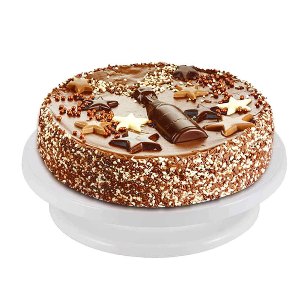 7Pcs Cake Making Tools Kit For Decorating Include Plastic Rotating Cake Turntable Icing Smoother/Spatula Cakes Leveler