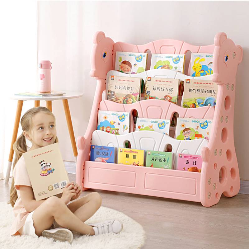 Children's Bookshelf книжная полка Storage Shelf Baby Bookcase Shelving Household Primary School Picture Book Shelves Simple