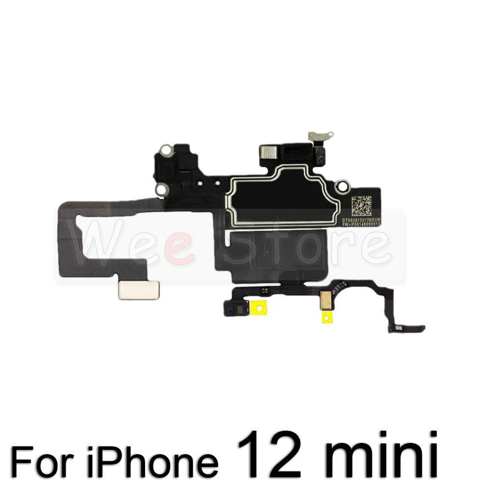 Original Top Earpiece For iPhone 11 12 Pro Max mini X XR Xs Max Proximity Sensor Front Earphone Ear Speaker Flex Cable Parts: For iPhone 12 mini