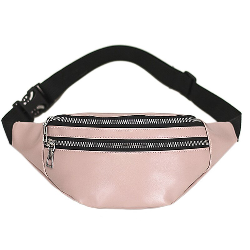 Femmes poitrine sac taille Packs pour unisexe femme PU cuir Fanny Packs nouvelle dames ceinture Bum sacs: pink