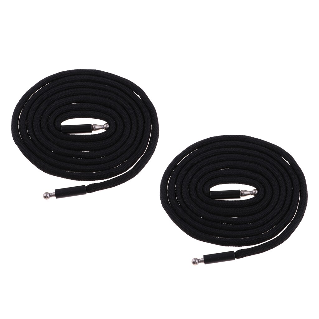 Paquete de 2 elegantes Pantalones de cordón con cordón y reemplazo de zapatas con puntas de Metal-Accesorios de ropa